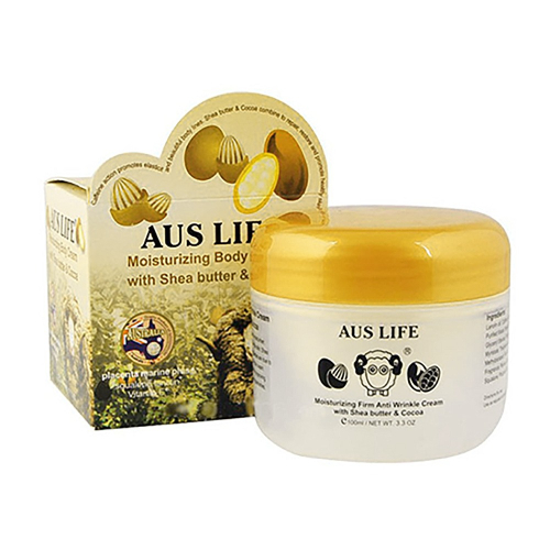 澳洲 AUSLIFE 澳思萊 乳油木果可可緊緻霜 100ml 保溼霜 身體乳液 乳霜 綿羊油 綿羊霜-PQ 美妝