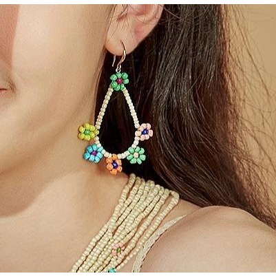 耳環【MONTE TE手作飾品】彩色手工時尚甜美耳飾