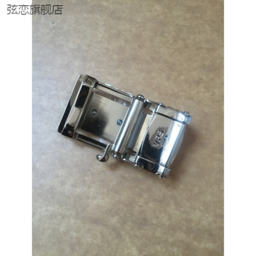 創意泰國魚皮帶無牙扣頭男士高檔無牙自動釦子3538無牙無卡槽