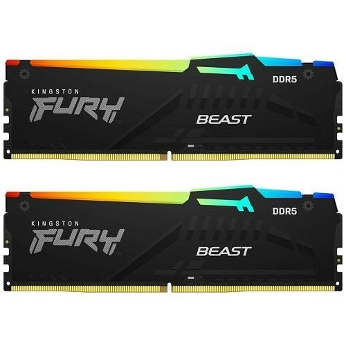 金士頓FURY Beast RGB DDR5 5600 32GB(16Gx2)記憶體 KF556C36BBEAK2-32