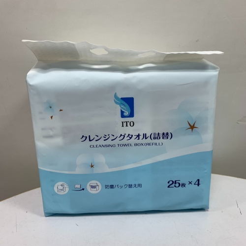 日本ITO盒裝洗臉巾補充包/四入組