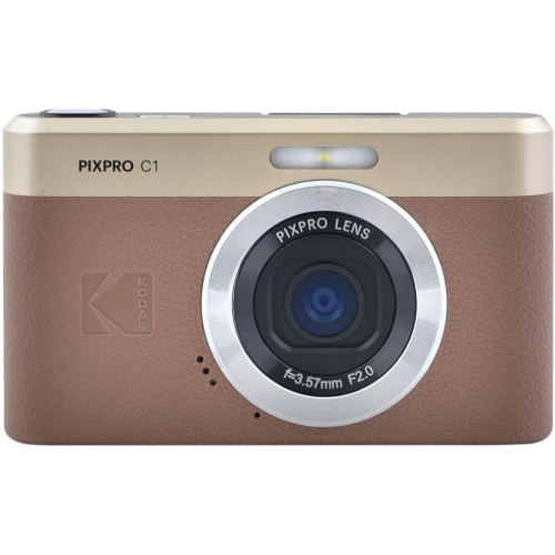 現貨馬上出 保固半年 柯達 Kodak PIXPRO C1 Camera C1 翻轉螢幕 數位相機 2.8吋LCD 棕色