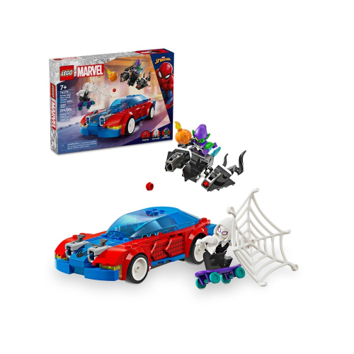 絕版品【積木樂園】樂高 LEGO76279超級英雄系列 Spider-Man Racecar & Venom Green