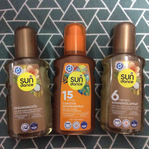 ?海洋魔力 Sun Dance 助曬油 助曬乳液 助曬劑 SPF0 SPF 6 SPF15 Tanning Oil 助曬