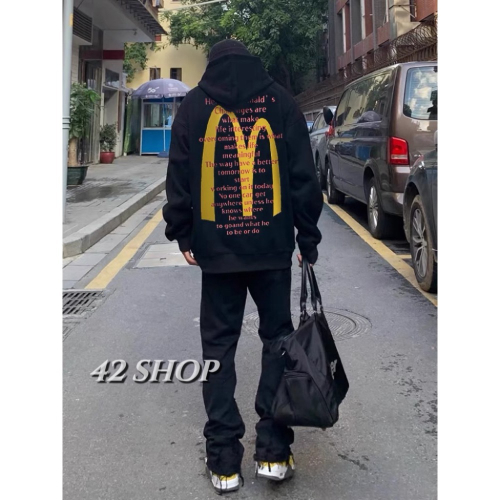 ?? ???? ?????? | 美式復古m字母重磅連帽衛衣