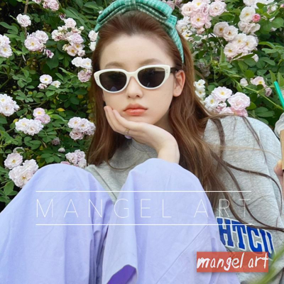 [mangel art] ?Y2K?現貨新款貓眼膠框大框太陽眼鏡框贈送眼鏡框網紅網美ig拍照必備