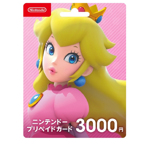 【AS電玩】日本 eshop 任天堂點數 3000點 儲值卡 實體卡