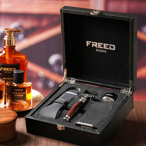 【FREED】尊爵四件組雙刃安全刮鬍刀禮盒 - 多色可選
