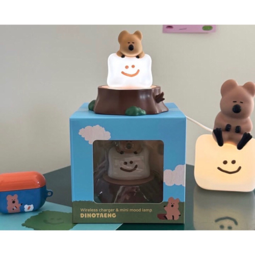 全新品?現貨?韓國??文創商品 Dinotaeng Quokka 3in1設計 結合情境小夜燈&可愛擺飾?手機