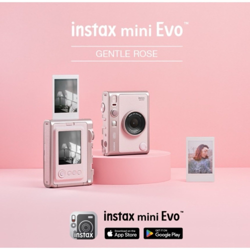 ?新色玫瑰粉?FUJIFILM 台灣公司貨 instax mini evo 粉 MiniEVO 拍立得 拍立得相機