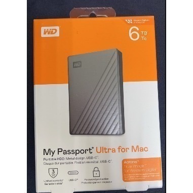 沛佳電腦 新莊 內湖 WD My Passport Ultra for Mac 6TB 2.5吋USB-C 6T