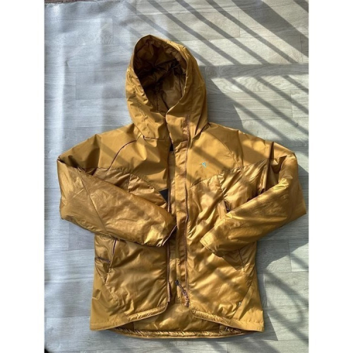 外套 鋪棉 男 黃色補貨了 Primaloft 60g/m2片狀化纖 科技羽絨 YKK 重0.45kg 防潑水