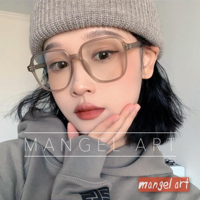 mangel art 大框造型眼鏡框潮流行街頭時尚韓系日本韓國ig網美素顏倒垃圾不害怕瘦臉質感精品膠框圓框