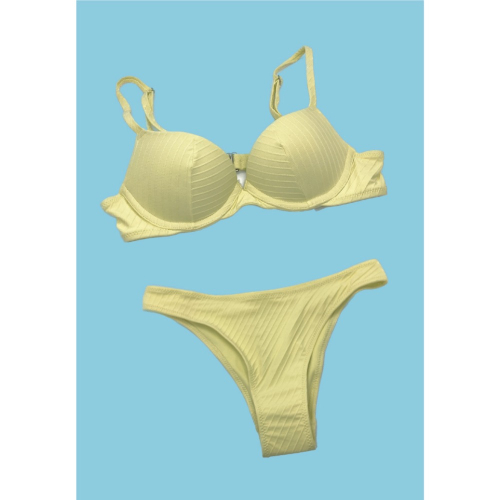 限時特價檸檬黃比基尼上下身H&M Bikini