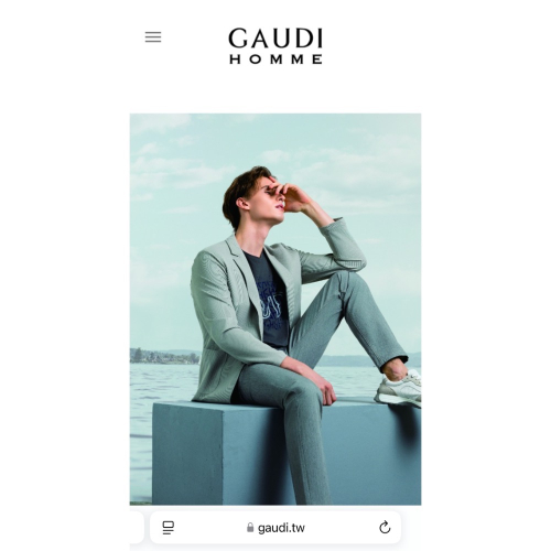 GAUDI HOMME 高第英倫紳士風衣連帽外套 s 號 含品牌衣架/極新/百貨專櫃