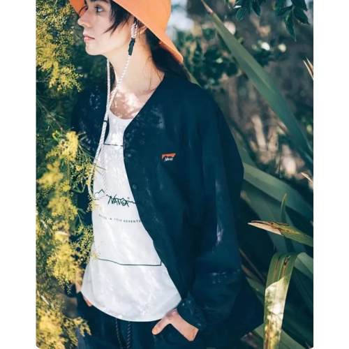 ❤️星光衫悅❤️日系NANGA 尼龍輕薄防水兩色寬鬆無領夾克a63