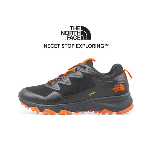 ?The North Face Gore-Tex x Vibram黃金大底防水塗佈戶外機能鞋 黑橘色