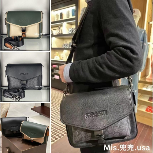 保固 現貨 COACH 蔻馳包包 Mis.兜兜 新款 男生斜挎包 單肩包 側背男包 大容量男包 時尚百搭