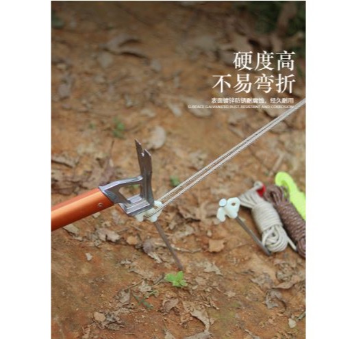 ??拉拉Lala＇s 戶外地釘露營天幕帳篷釘螢光風繩釘天幕蝴蝶形直 帶鉤塑料