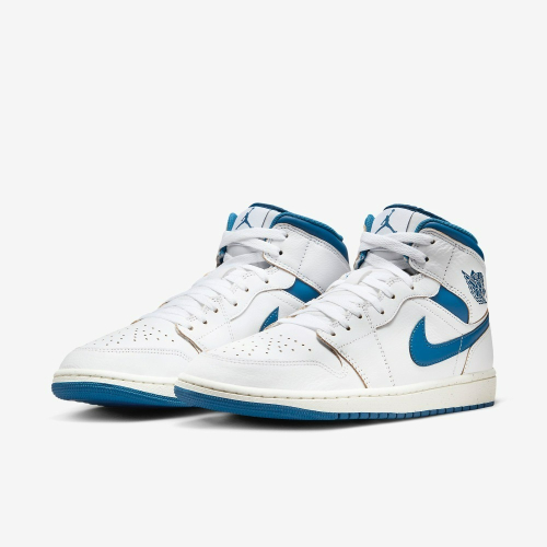 【大力好物】Nike Air Jordan 1 Mid SE 白藍 男鞋 休閒鞋 復古球鞋 FN5215-141