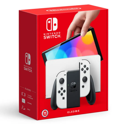 普雷伊 NS Nintendo Switch OLED 白白主機 (台灣公司貨電力加強版)