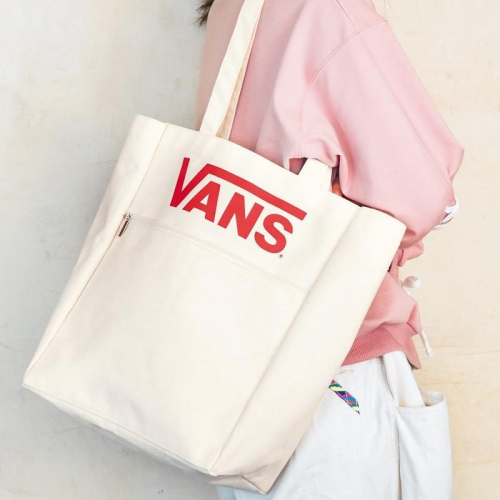 袋我走【VANS 白色帆布手提包】