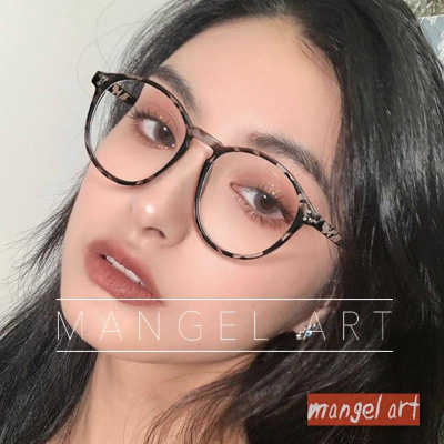 [mangel art] 贈送眼鏡盒 無罪之最新款韓版素顏眼鏡框粗框日系穿搭修飾百搭時尚潮流行平光無度數膠框圓框