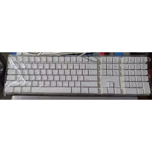 蘋果APPLE A1048/G5 USB有線鍵盤 有數字小鍵盤 注音 繁中 繁體,Windows可用 超好按