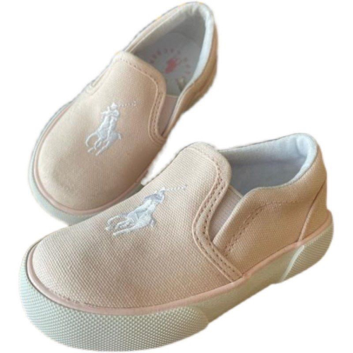 美國??RL polo 童鞋 休閒鞋 淺牛仔 好可愛 帆布鞋 一腳踩 百搭英倫學院防撞 文藝氣質 男女童