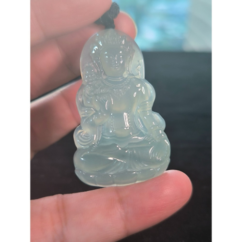 天然緬甸A貨翡翠 冰芙蓉 度母 種老肉細 化底無棉 附證書