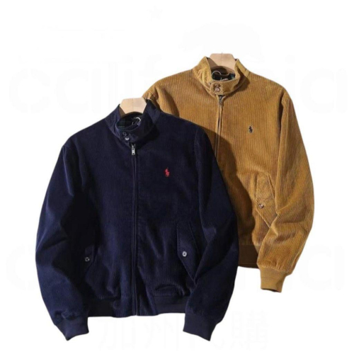 ??RL Polo 燈芯絨夾克/駝色/黑色 男女通用款
