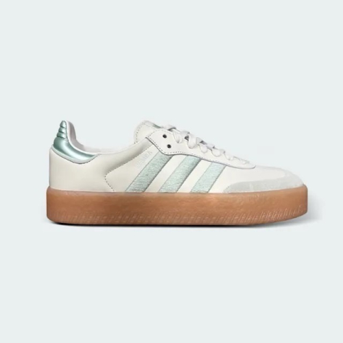 ?adidas SAMBAE W白綠色/白色/綠色/焦糖底/厚底IG1947 女款鞋 運動休閒鞋