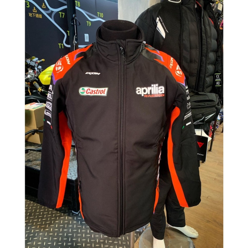 偉倫安全帽館 Aprilia廠隊軟殼衝鋒外套 Motogp Aprilia 防風挺版廠隊外套