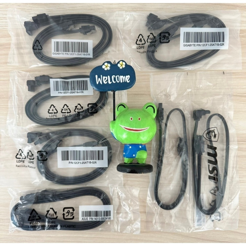 全新原廠公司貨 華碩 技嘉 微星 SATA3排線 直頭/彎頭 SATA硬碟用 隨機出貨