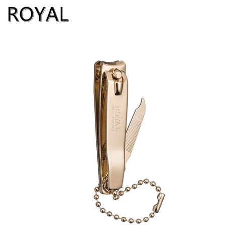 韓國 ROYAL 碳鋼附銼刀指甲剪 (金) S號 84330 (PT-3G)