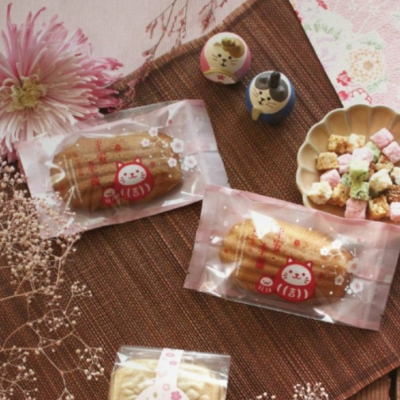 【嚴選SHOP】台灣製 100入 新年6.5*13CM折角點心袋 年節包裝袋 春節禮品袋 瑪德蓮袋 餅乾袋【X139】