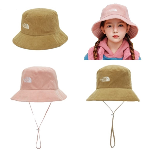 The North Face TNF 北臉 KIDS Bucket 大童 燈心絨 遮陽 繩帶 漁夫帽 帽子