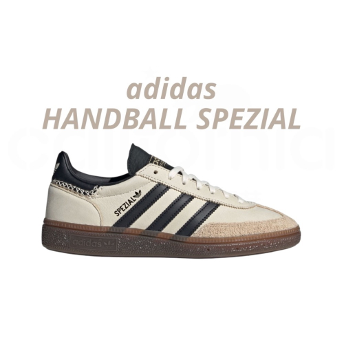 ?adidas HANDBALL SPEZIAL 休閒鞋 IE3698 米黑色｜米色｜黑色｜焦糖底｜皮革｜麂皮｜平底