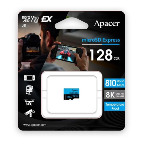 Apacer 128G MicroSDXC U3 V30 A1 EXPRESS 810M Switch2 專用卡