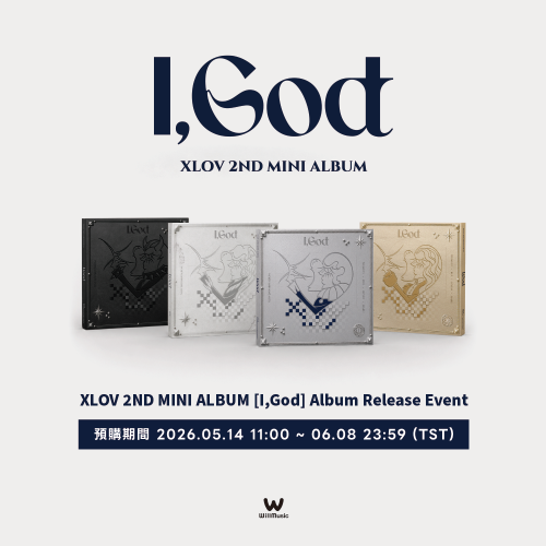 預購/微樂客通路 XLOV - 2ND MINI ALBUM [I,God] Album Release Event