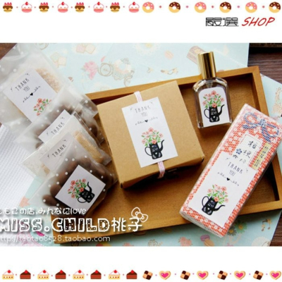 【嚴選SHOP】文青花束 封口貼 小方貼 禮品貼 婚禮小物 伴手禮【A008】