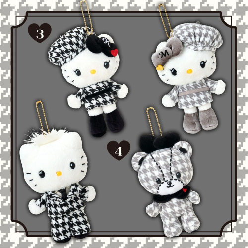 過生活IP訂購 三麗鷗 HelloKitty 凱蒂貓 絨毛玩偶吊飾 千鳥格 2025千鳥紋生日 丹尼爾 泰迪熊 4D16