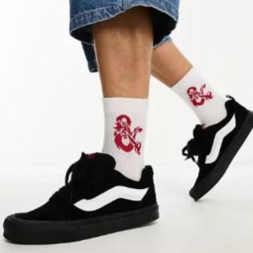 [unclev1966] 代購 Vans Knu Old Skool 麂皮 黑白 耐髒 個性 嘻哈 滑板 麵包鞋 百搭款