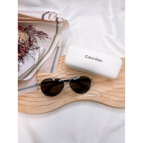 美國代購??台灣現貨 Calvin Klein｜CK 男款 經典 琥珀鏡架 飛行款墨鏡