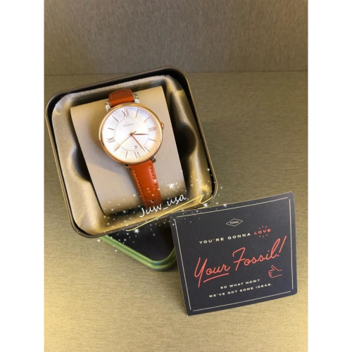 Fossil Jacqueline 系列皮革古典錶帶