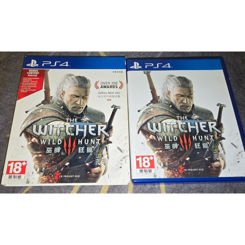阿北-PS4 巫師3 狂獵 PS5可玩 巫師3 狂獵 中文版 含CD. 說明書.地圖 盒裝完整 光碟無刮