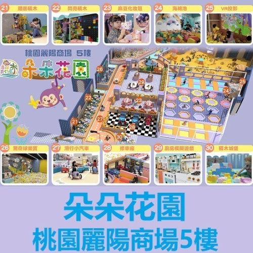 奇幻島中壢 朵朵花園 199元1大1小使用 桃園中壢麗陽商場 追風奇幻島 票券 門票