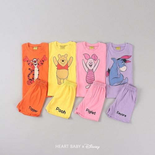 正韓童裝 Heartbaby 迪士尼人物套裝 經典角色