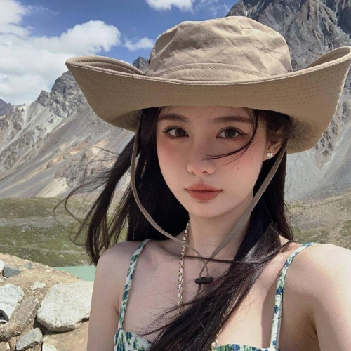 西部牛仔帽子女夏季戶外防曬遮陽大簷日系漁夫帽海邊旅遊登山帽男