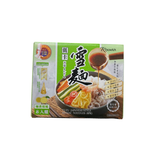 名廚美饌 柚香和風低卡蒟蒻雪麵 360公克 X 8入組